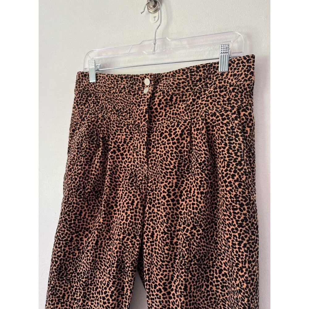 Anthropologie Kalea Cheetah Animal Print High Rise Trouser Pants Size Small - Picture 4 of 8
